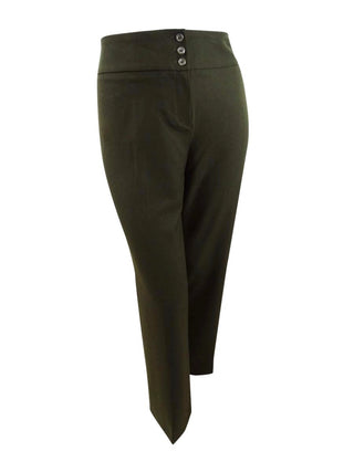Style & Co Women's Stretch Wide Leg Pants Green Size 16