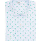 Camisa social masculina Bar III Slim Fit Performance Stretch com listras de sapo, azul, tamanho P