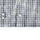 Camisa social masculina xadrez de mangas compridas Club Room, verde oliva/azul marinho, tamanho GG 17