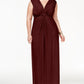 Vestido formal feminino Love Squared sem mangas, comprimento total, vermelho, tamanho 2X