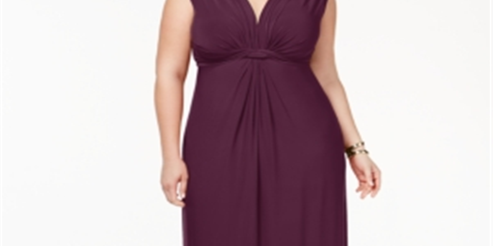 Vestido formal feminino Love Squared sem mangas, comprimento total, vermelho, tamanho 2X