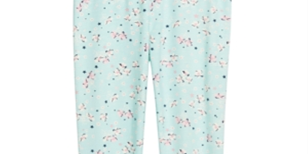Leggings estampadas florais para meninas Epic Threads, azul, tamanho 3T
