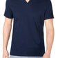 Camiseta masculina canelada com fenda INC International Concepts, azul, tamanho XXL