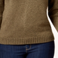 Karen Scott Suéter Feminino Heather Manga Longa Gola Verde Tamanho Pequeno Grande