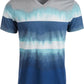 Camiseta masculina American Rag Colorblocked Dip Dyed Azul Tamanho XX-G