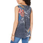 Regata feminina com estampa gráfica Style &amp; Co, marrom, tamanho X-S