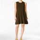 Vestido rodado sem mangas feminino Style &amp; Co, verde, tamanho pequeno L