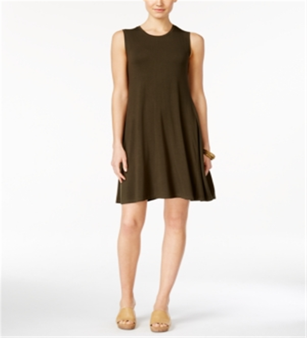 Vestido rodado sem mangas feminino Style &amp; Co, verde, tamanho pequeno L