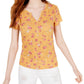 Blusa de malha com renda Waffle Ultra Flirt Juniors, tamanho grande, tamanho girassol
