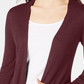 Cardigan longo de malha aberto na frente, vinho, tamanho XX-G, Maison Jules, feminino