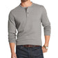 Camisa Henley Masculina GH Bass &amp; Co. Prata Tamanho XX-Grande
