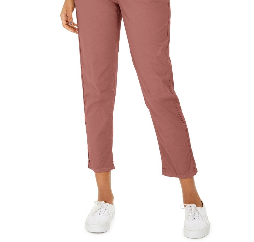 Calça utilitária com punho e fecho pull-on feminina Style &amp; Co, laranja, tamanho 12