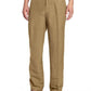Calça masculina Cubavera de linho com cordão, bege, tamanho extragrande