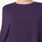 Poncho Karen Scott Luxsoft com babados, feminino, roxo, tamanho pequeno, L