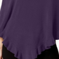 Poncho Karen Scott Luxsoft com babados, feminino, roxo, tamanho pequeno, L