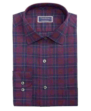Club Room Men's Dress Shirt Button Down Performance Red Size 17