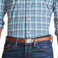 Camisa Ralph Lauren Masculina Classic Fit Performance Xadrez Sarja Azul Tamanho P