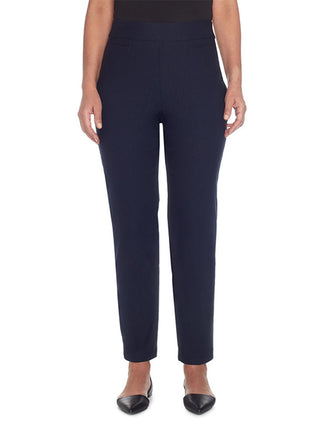 Calça casual feminina Alfred Dunner Allure curta azul tamanho 12