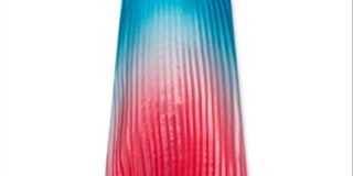 Rare Editions Women's Ombre Pleated Skirt Blue Size 10