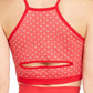 Sutiã esportivo feminino Ideology com estampa de coração e baixo impacto, sem costura, rosa, tamanho extragrande
