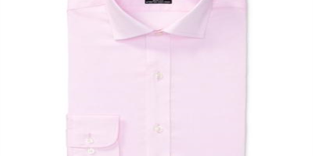 Camisa social Ralph Lauren masculina slim fit, elástica, sem passar, rosa, tamanho GG