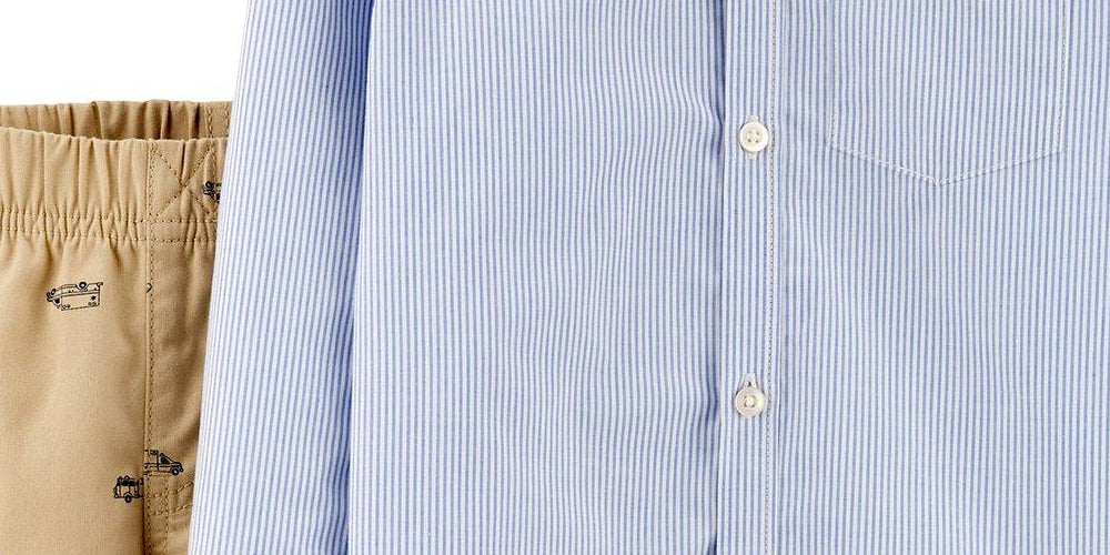 Conjunto de calças listradas Carter's Toddler Boy, 2 peças, azul, tamanho 3T