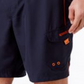 Calção de banho Speedo Sport Volley masculino - Azul-marinho - Laranja, tamanho pequeno