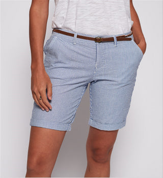 Shorts chino feminino Superdry azul tamanho 12