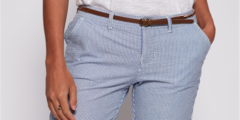 Shorts chino feminino Superdry azul tamanho 12