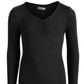 Vestido justo com listras laterais Epic Threads Big Girls, preto, tamanho extragrande