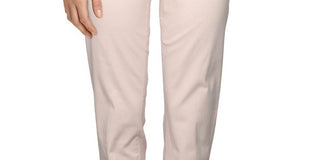 Calça jeans feminina Calvin Klein de cintura média e perna reta, cor de vinho, tamanho 12