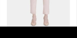 Calça jeans feminina Calvin Klein de cintura média e perna reta, cor de vinho, tamanho 12