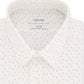Camisa social Calvin Klein masculina Steel Slim-Fit, sem necessidade de passar, com elástico, estampa branca, vermelha, tamanho 14,5 x 32-33