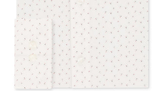 Camisa social Calvin Klein masculina Steel Slim-Fit, sem necessidade de passar, com elástico, estampa branca, vermelha, tamanho 14,5 x 32-33