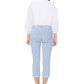 Calça jeans skinny azul listrada com bolsos NYDJ feminina, tamanho 0