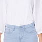 Calça jeans skinny azul listrada com bolsos NYDJ feminina, tamanho 0