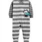Macacão Carter's Baby Boy's Baby Boy's Fleece Husky Dog, cinza, tamanho recém-nascido