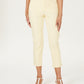 Calça jeans feminina Charter Club Tummy Control Bristol Capri, amarela, tamanho 14