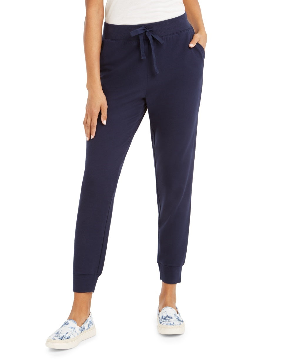 Calça jogger feminina Style &amp; Co, azul marinho, tamanho grande