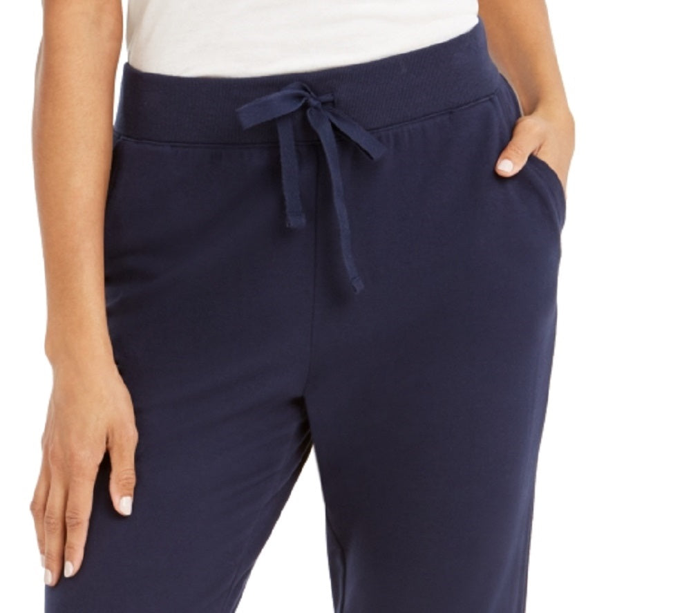 Calça jogger feminina Style &amp; Co, azul marinho, tamanho grande
