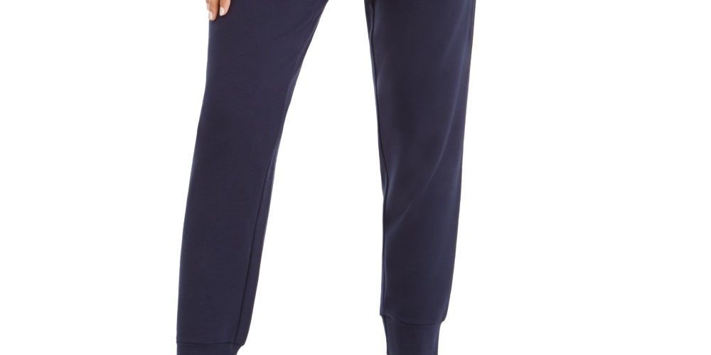 Calça jogger feminina Style &amp; Co, azul marinho, tamanho grande