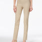 Calça Chelsea Tummy-Control Feminina Charter Club Bege Tamanho 10 Petite