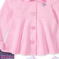 Conjunto infantil Headquarters para meninas, 3 peças, jaqueta de lã, top e leggings estampados, tamanhos variados, 2T