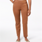 Calça feminina Charter Club Pull-on Ponte Knit Cognac tamanho 16 Petite
