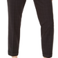 Calça Calvin Klein Feminina Slim-Leg Windowpane Preta Tamanho 8