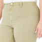 Calça cropped Montauk plus size rosa celebridade feminina verde tamanho 20W