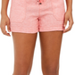 Shorts de linho liso feminino Style &amp; Co, rosa, tamanho médio