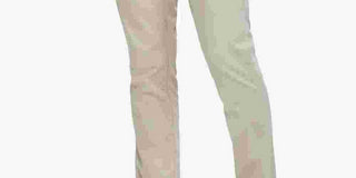 Calça Ralph Lauren Varick Slim Straight Cetim Masculina Bege Tamanho 42X32