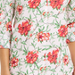 Charter Club Blusa feminina com estampa frontal de botões e mangas bufantes, tamanho pequeno, rosa