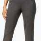 Calça feminina JM Collection Ponte Pull-on de perna reta, cor carvão, tamanho pequeno G